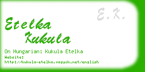 etelka kukula business card